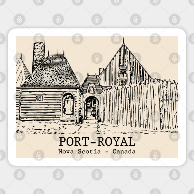 Port-Royal - Nova Scotia Magnet by Lakeric